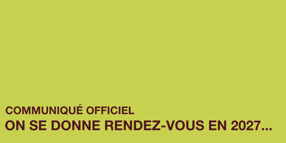 Rendez-vous en 2027...